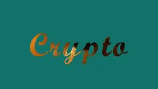 Insert Vedio To a Text (Crypto) in After Effects - Alpha Matte explanation in detail.