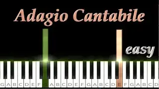 Adagio - Beethoven - Pathetique 2nd mvt - Simplified - Easy