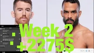2000$ Profit On Parlays! UFC Fight Night Sandhagen Vs Font!