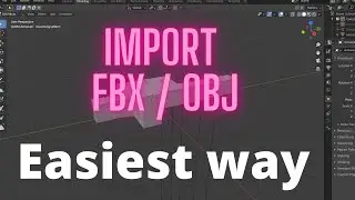 How to Open fbx and obj in blender | Blender tutorial for beginners