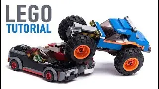 Building LEGO City Monster Truck set 60180 alternate model