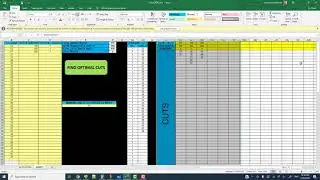 CUTTING STOCK LENGTHS WITH MINIMUM WASTE ملف اكسيل تقطيع الخامات ( الكابلات و المواسير) بدون تهدير
