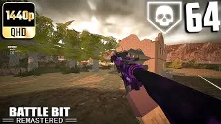 Battlebit Remastered- 64 Kills 32v32 Rush On Salhan M4A1 Full Gameplay #1! (No Commentary)