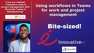 Using workflows in Teams4PM