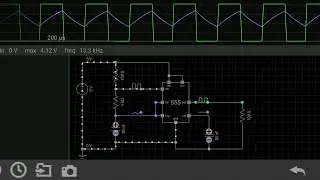 Astable Multivibrator using IC 555 in EveryCircuit