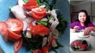 kamote tops salad recipe