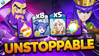 158 Consecutive 3 STARS with FIREBALL BROOM WITCH | TH16 Legend Attacks Clash of Clans