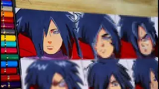 Drawing madara in different anime styles - A S Anderson