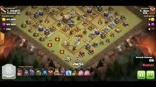 TH10 vs TH11 Double Zap Quake Suicide Hero Dragoon (2-star Attack Strategy)