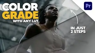 Color Grade in 2 Steps using ANY LUT! | PREMIERE Pro Tutorial