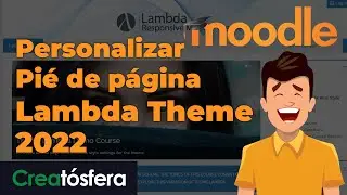 Personalizar Moodle Tema Lambda - Pie de página