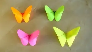 Origami Butterfly: How to fold a butterfly out of paper - DIY Room & Wall Decor - Easy tutorial