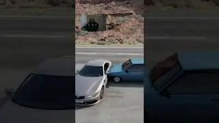 Lada в бочину в Замедление x100 BeamNg Drive