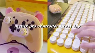 unboxing 💝 mytrix pro controller + a day in my life 🌻 rest day