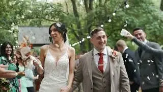 elysia + luke's uk woodland wedding