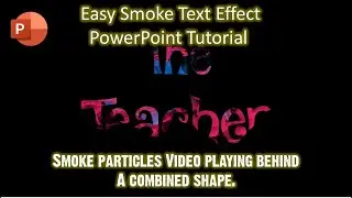 Smoke Text Effect Using Combine Command in PowerPoint Animation Tutorial