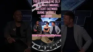 #TyreseGibson Goofs Off In #FastX Interview with #NathalieEmmanuel & #ScottEastwood #Joblo #shorts