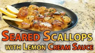 Seared Scallops with Lemon Cream Sauce | Chef Lorious
