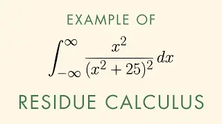 Integration with residue calculus example with order 2, Complex Analysis