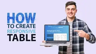 How To Create Responsive Table In HTML & CSS || How to create DataTable