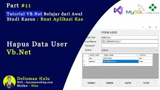 Hapus Data User Visual Basic.Net - Part 11