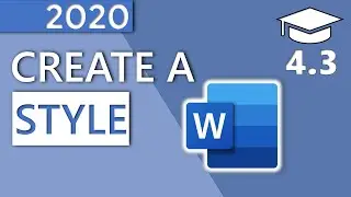 How to Create a Style in Word - 4.3 Master Course (2020 HD)