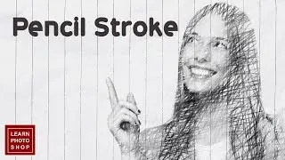 Pencil Effect Stroke Sketch in Photoshop | Photoshop Tutorials | Learn Photoshop