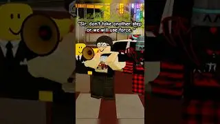 he didn't take a step 😂 | Roblox Animation #roblox #robloxanimation