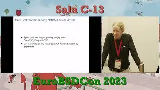How to get started hacking NetBSD - Taylor R Campbell - EuroBSDcon 2023