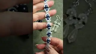 ⚜️Комплект украшений в технике бисерного по видеоуроку @beadingtutorials #shorts #украшенияизбисера