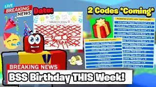 B-day Code SOON! Bee Swarm's Birthday THURSDAY (today) (Roblox Bee Swarm Simulator)
