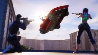 fortnite carros vs snipers