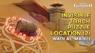 Invisible Torch Puzzle Location (2) - Wadi Al-Majuj | Genshin Impact