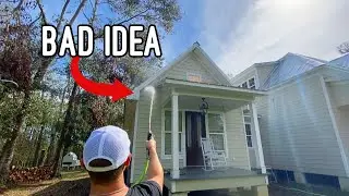 Never Pressure Wash A House Like This 😳