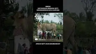 HEBOH! SAPI RAKSASA BERNAMA SEPTI MENGGEMPARKAN SATU KAMPUNG! 😱 #shorts