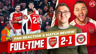 Arsenal Win LATE To Go Top! | Arsenal 2-1 Brentford | FANZONE | Full-Time Live