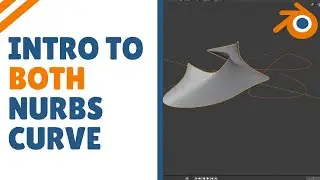 Introduction to the nurbs curve in blender 2.9 (Nurbs curve modeling)