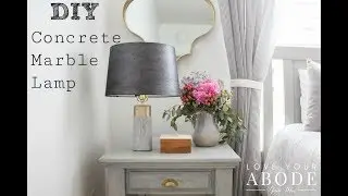 DIY Concrete Marble Lamp