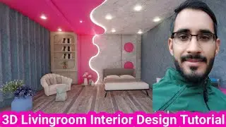 sketchup Interior design•| how to make 3d  interior design•|Bedroom interior design• luxury interior