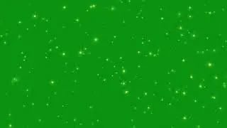 Star particles green screen effect 