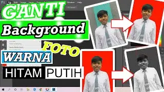 Cara mengganti latar belakang atau background foto dengan photoshop dengan mudah