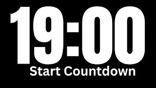 19 Minute Time │ Countdown Timer 19 Minutes │ Silent Timer