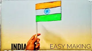 Simple🇮🇳Flag Making( Easy )[ India Flag making]