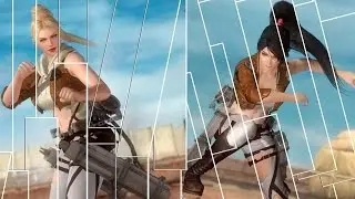 Dead or Alive 5 Last Round:TCV Momiji x Rachel (Camera Glitch)