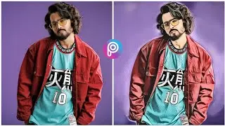 New picsart vector art photos editing ft.bhuvam bam || the edit studio