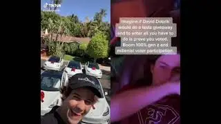 David Dobrik giving away 5 Tesla #shorts