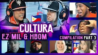 Ez Mil and HBOM perform Cultura LIVE on the Wish USA Bus | 🇵🇭 Reaction Video Compilation - Part 2
