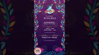 Jalwa Invitation Video || E Invitation || Jalwa Party Invitations