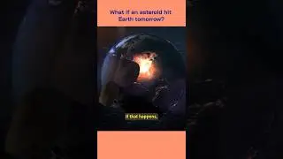 What if an astroid hit earth tomorrow? 🤯 #fact #facts #short #shorts