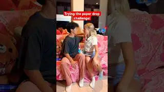 Paper Drop Challenge With My Crush:😳 